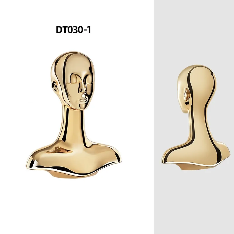 Electroplating Gold or Silver Female Mannequin Head with Bust For  Jewelry Display Stand Hat Wig Scarf Bracket