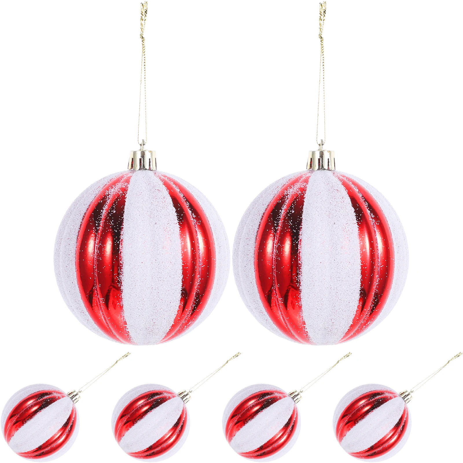 

6 Pcs Christmas Ball Pendant Tree Ornament Hanging Ornaments Baubles Room Decor
