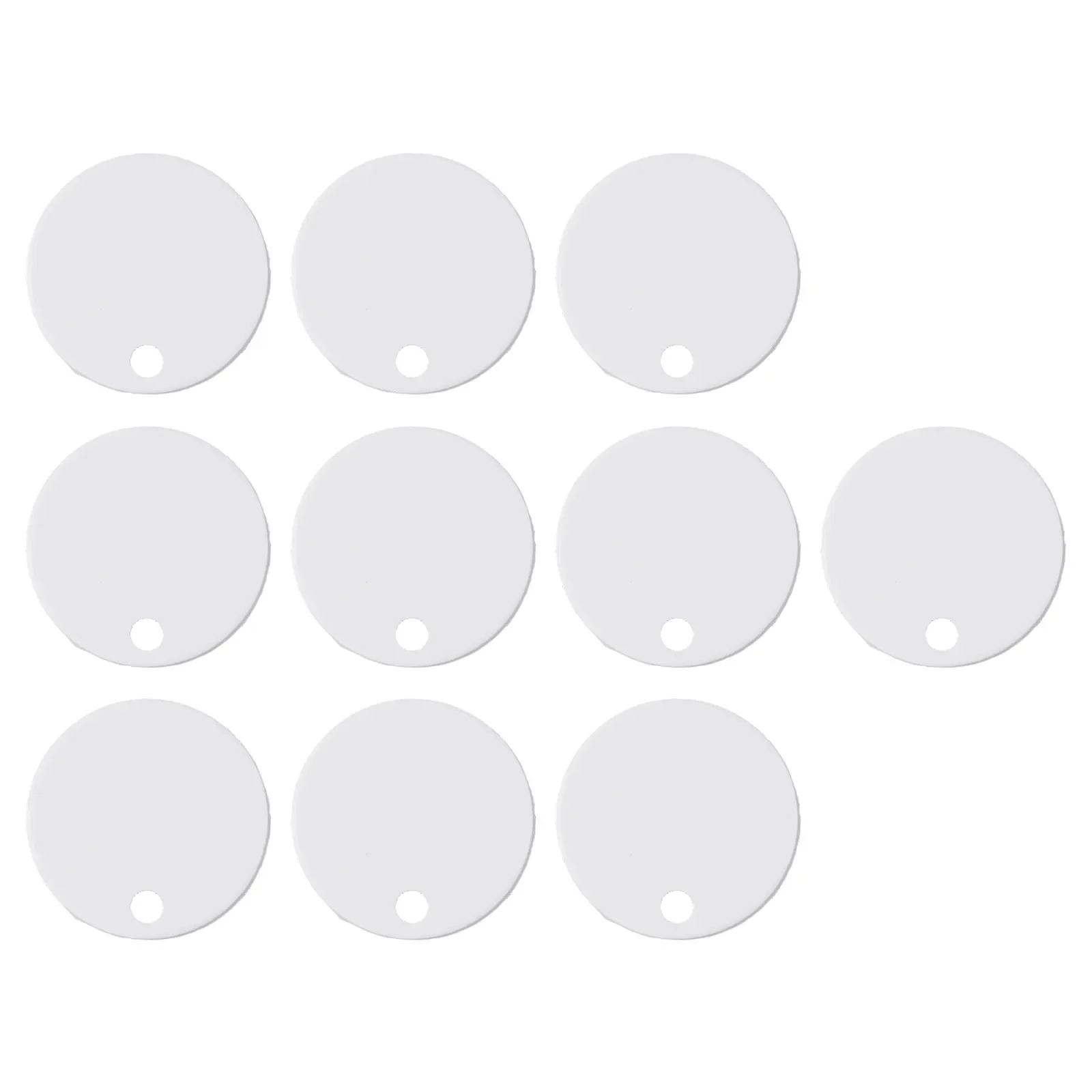 Bathroom Accessory Decorative Screw Cover Elegant White Finish Moisture Protection Layer For Standard Toilets Seat