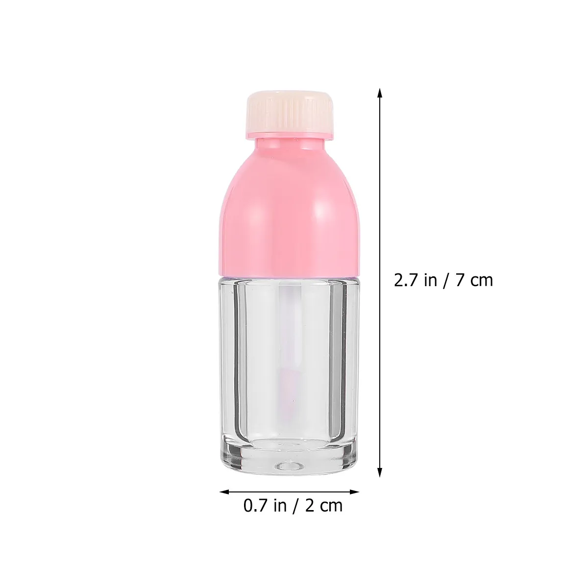10Pcs Lip Gloss Empty Bottles Small Transparent Plastic Containers for Lip Oil Dye Liquid Portable Travel Essential