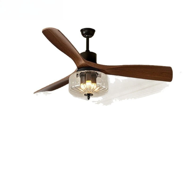 Medieval Bauhaus ceiling fan light, retro American French home living room bedroom dining room bed and breakfast ceiling