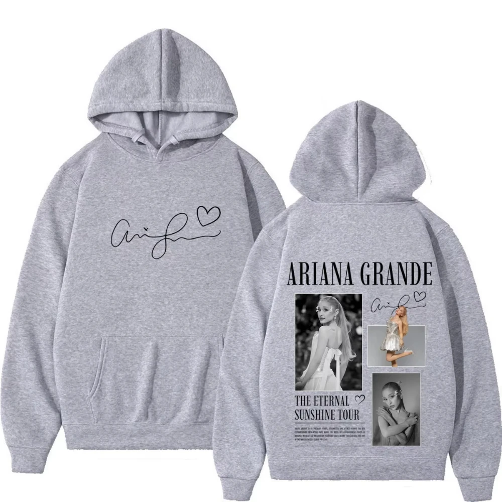 Singer Ariana Grande Album Tour 2026 Print Hoodie Men Women Fashion Sweatshirt LongSleeves Casual Loose Pullover Streetwear