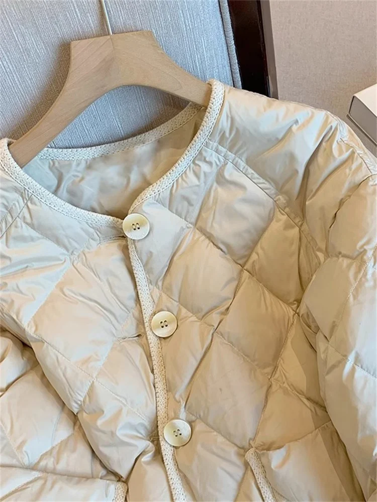 Korean Sle Lightweight Loft Cotton Jaet n Comfortable Sle Women's Outerwear Spring Autumn Season  Color