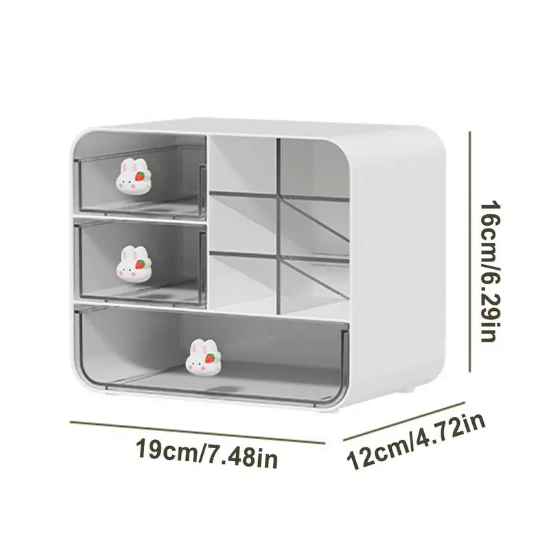 Desktop Drawer Organizer Thickened Clear Desk Organization Small Multi-functional Tabletop Organizer Shelf For Home Office 5