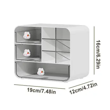 Desktop Drawer Organizer Thickened Clear Desk Organization Small Multi-functional Tabletop Organizer Shelf For Home Office 5