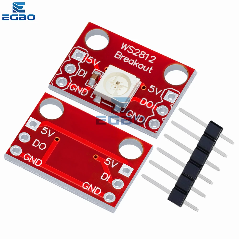 وحدة اندلاع ليد RGB لمجموعة اردوينو ديي ، EGBO WS2812 ، 5V ، 1-10