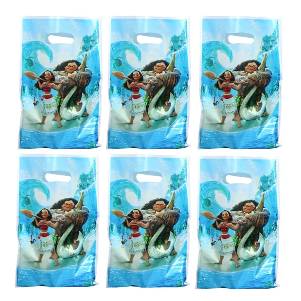 10/20/30pcs Moana Party  gift Bags Kids Candy Treat Bag Party Supplies  Goodie Gift Bags For Kids Birthday