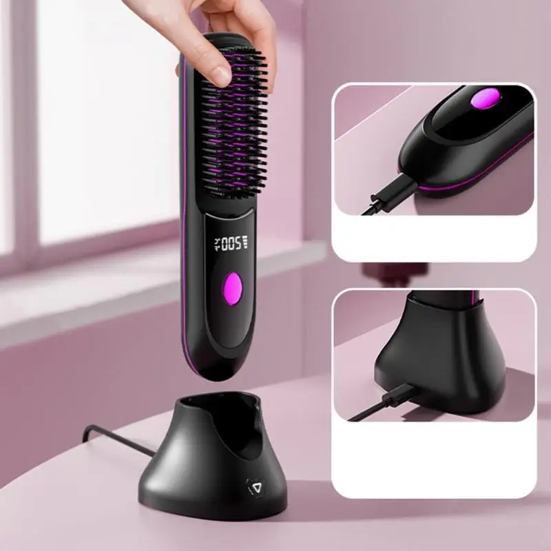 Spazzola con piazzamento wireless u0de cuscinetto a piaciere riscaldate velocemente multifunzionale