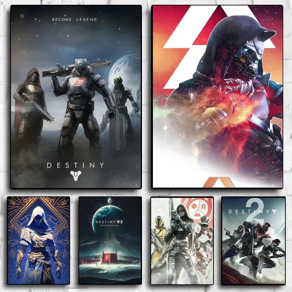 Destiny 2 Raid Video Game Poster HD art sticky wall waterproof home living room bar decoration