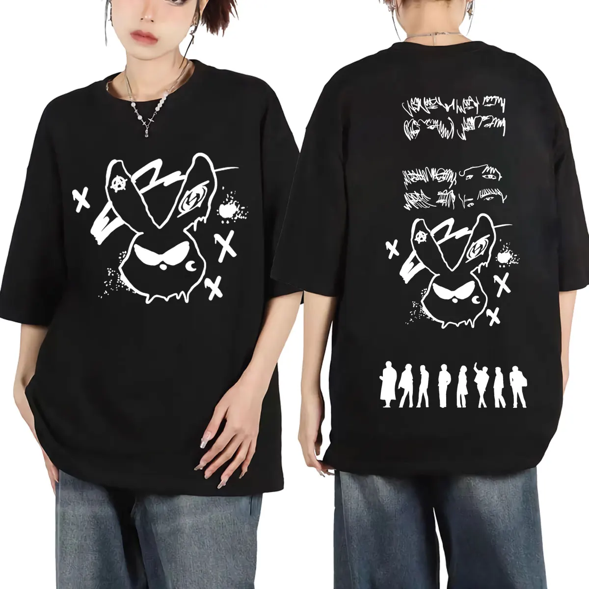 

Kpop ATEEZ World Tour 2025 Merch T-shirts Men Women Vintage Fashion Short Sleeve T-shirt High Quality Cotton Oversized T Shirt