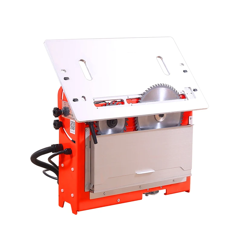 

Двойная пила, 90 и 45 углов, компактная 2 в 1 Мини-пила для точной резки древесины, без пыли, Настольная циркулярная пила, машина для резки древесины