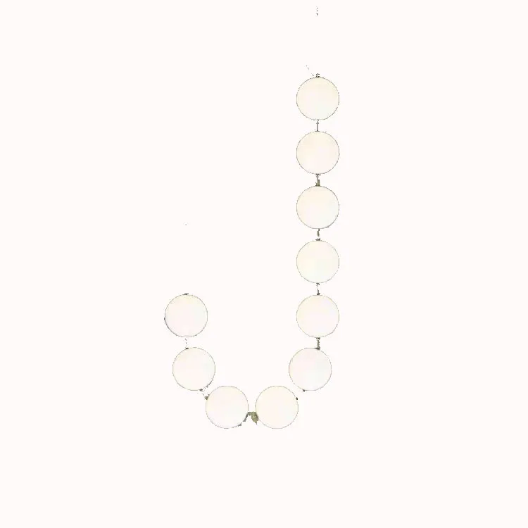 

Pearl, chandelier, necklace, milk white, beaded ball, personality, duplex loft staircase