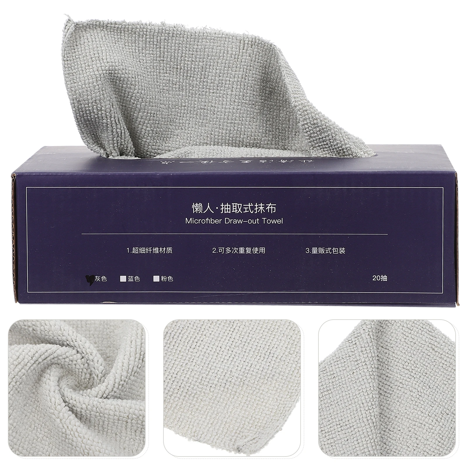 

20 Pcs Microfiber Dishwashing Cloth Cloths Kitchen Cleaning Towels for Drying Dishes Window Shopping