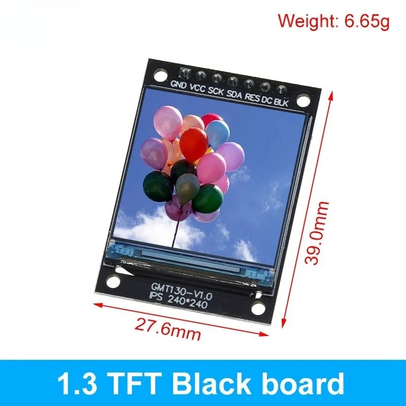 TFT Display 0.96 / 1.3 inch IPS 7P SPI HD 65K Full Color LCD Module ST7735 / ST7789 Drive IC 80*160 240*240 (Not OLED)