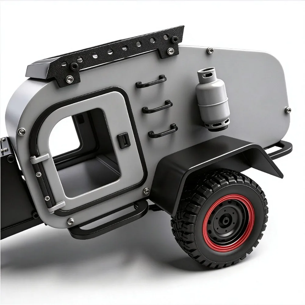 Upgrade RC Crawler Decor Mini Camping Trailer For 1/10 Axial SCX10 Yikong custom size Hobby Replacement Accessories