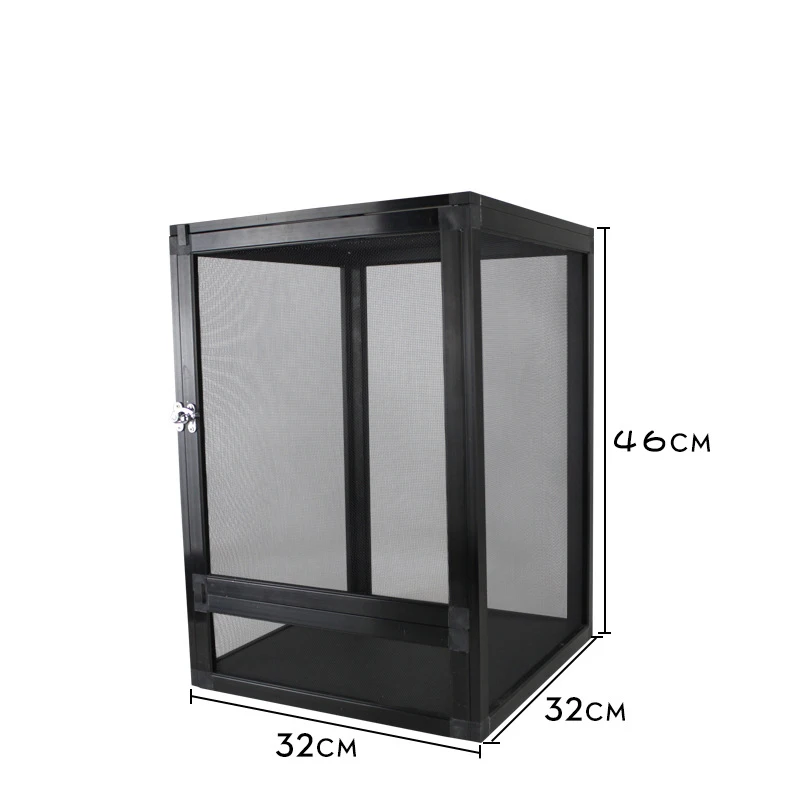 

Reptile Mesh Enclosure Pvc Open air Screen Cage Reptile Terrarium 32*32*46cm