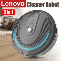 Lenovo 5-in-1 Smart Robotic Wireless Vacuum Cleaner Home Multi-Mode USB Rechargeable Home Sweeper For Wet Dry Carpet Floors
