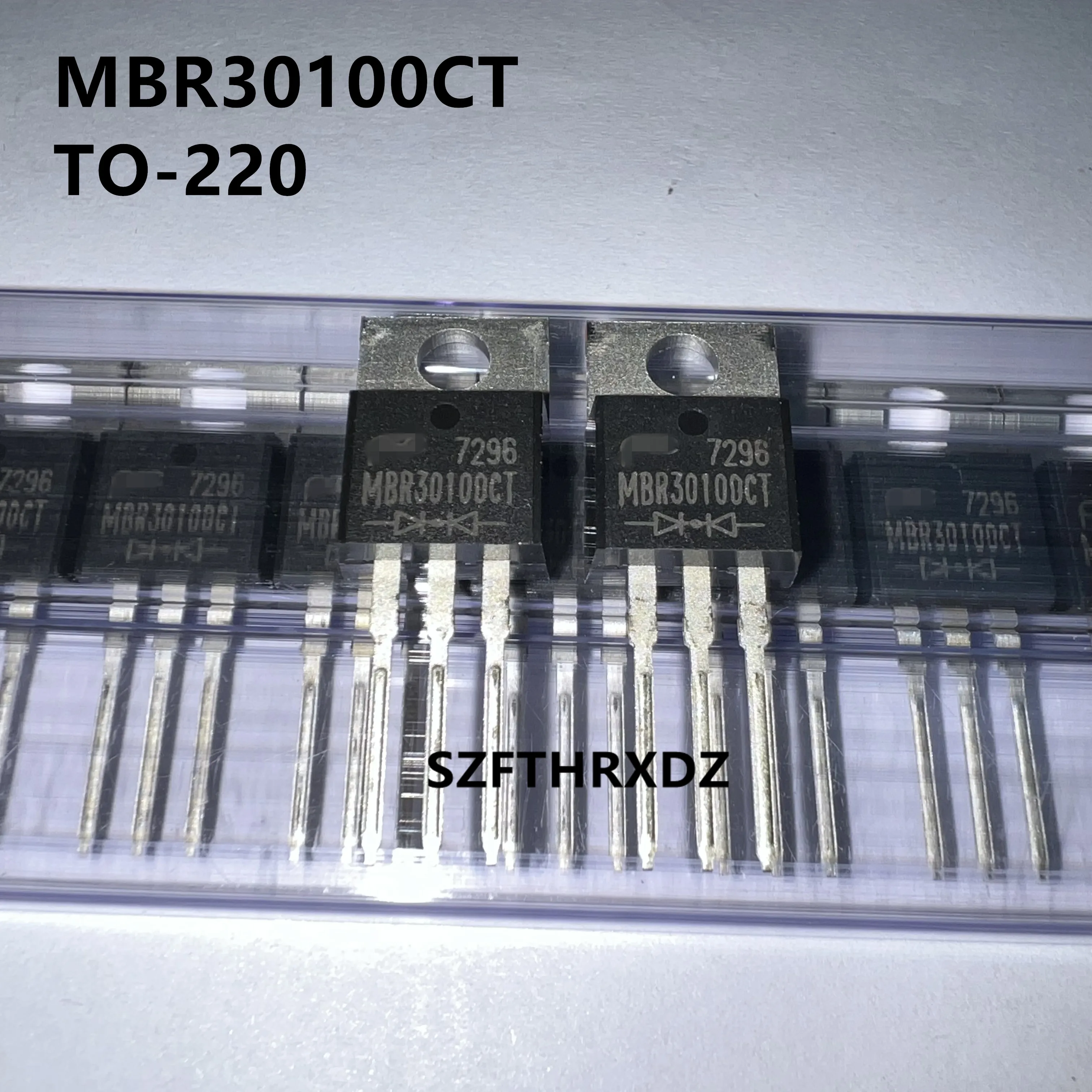 10pcs 100% New Imported Original  MBR30100CT MBR30100 TO-220F Schottky Barrier Diode 30A/100V