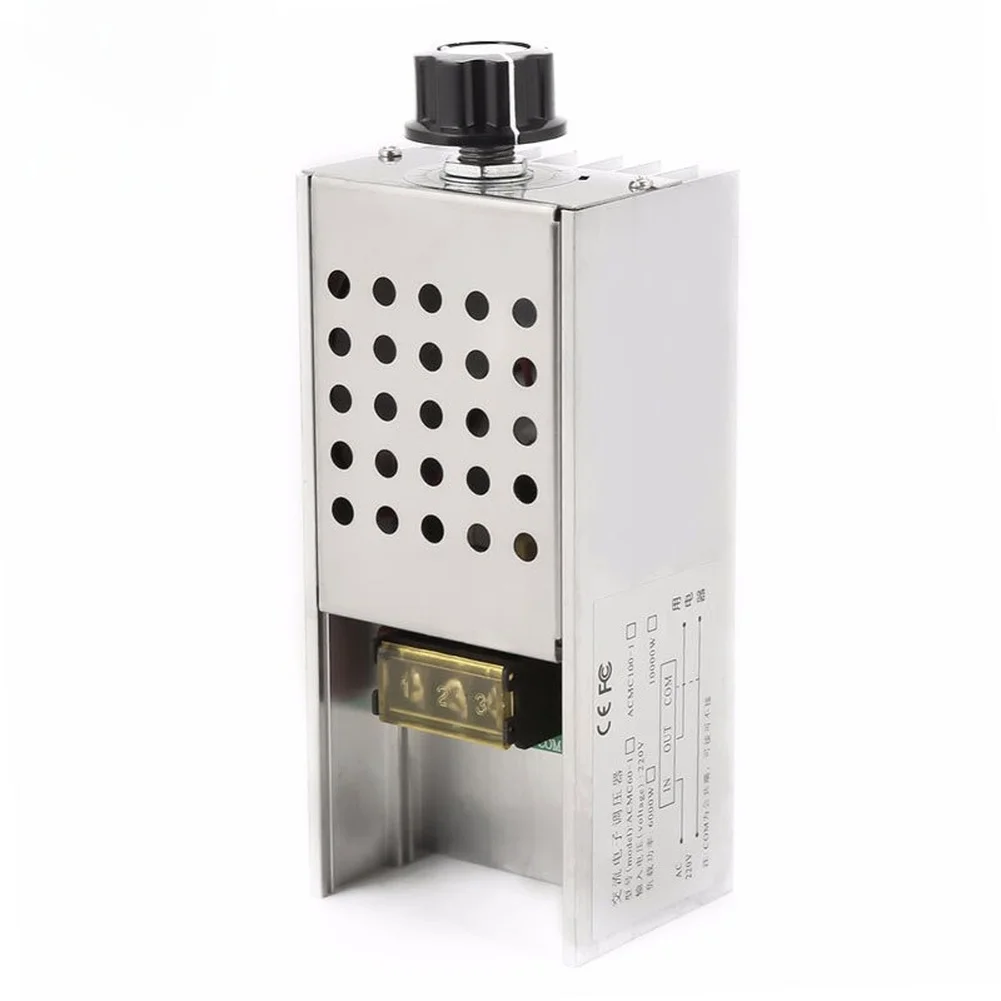 High Power Dimmer 6000W AC Voltage Regulator AC 220V Input Output FR-4 Circuit Board Dual Capacitor Protection