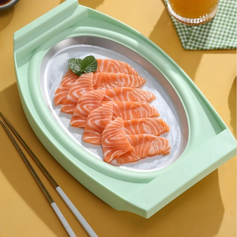 Ice Cream Roll Cold Plate Food Grade Rolled Ice Cream Maker Interesting Practical Green For DIY