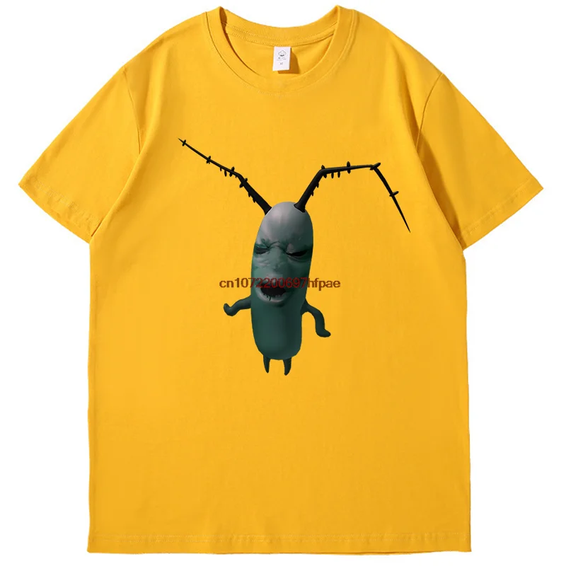 Cursed Plankton Funny Meme T Shirts Graphic T Shirts Summer Cotton New Shirts And T-Shirts Unisex Streetwear Print T Shirt