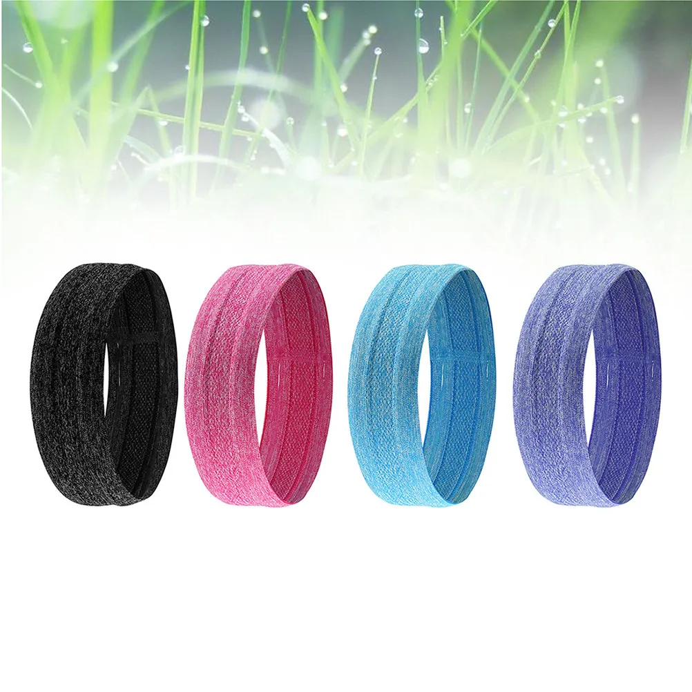 

4 шт. фитнес-повязки на голову: дышащие, эластичные, влагоотводящие, легкие спортивные повязки для йоги, бега, тренажерного зала