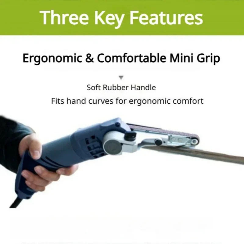 Mini Lithium Battery Sanding Machine Rechargeable Electric Sanding Machine Wood and Metal Polishing Rust Removal Sanding Tool