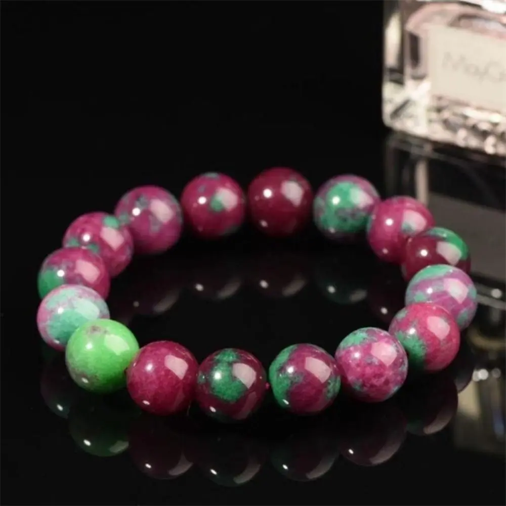 Simple Light Luxury Stone Beads Bracelet Natural All Match Hand Jewelry Trend Ancient Round Beads Hand Chain Male And Female