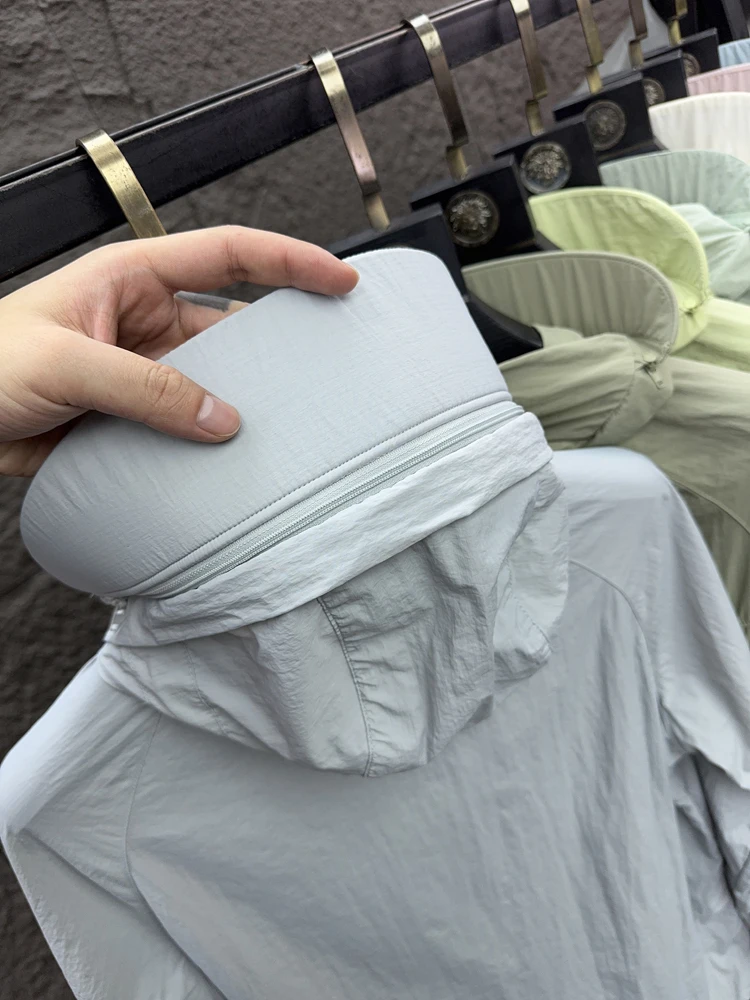 Pakaian Luar Kasual Berkerudung Ringan untuk Musim Panas, Anti-UV, Berpori, dan Bernapas dari Pampa& SVIP High-End...