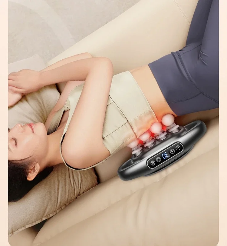 Brand High-End 16-Head Fascia Gun Multi-Head Massager, Waist and Back Muscles Deep Relaxation 16-Head Massager