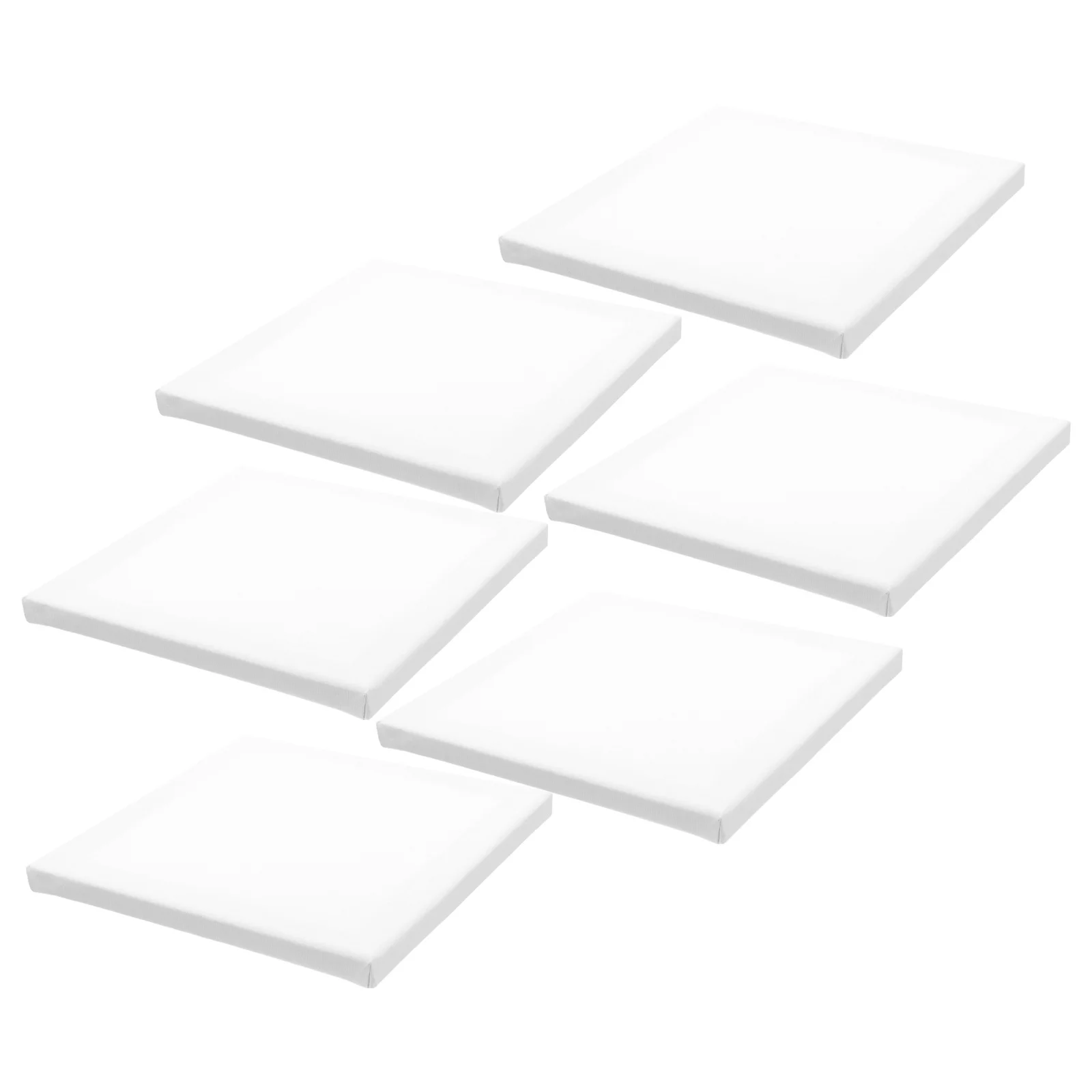 

6Pcs Wood Canvas Boards Fabric Paint Canvas Panels Portable Lightweight Drawing Boards Fine for Oil Painting Canvases