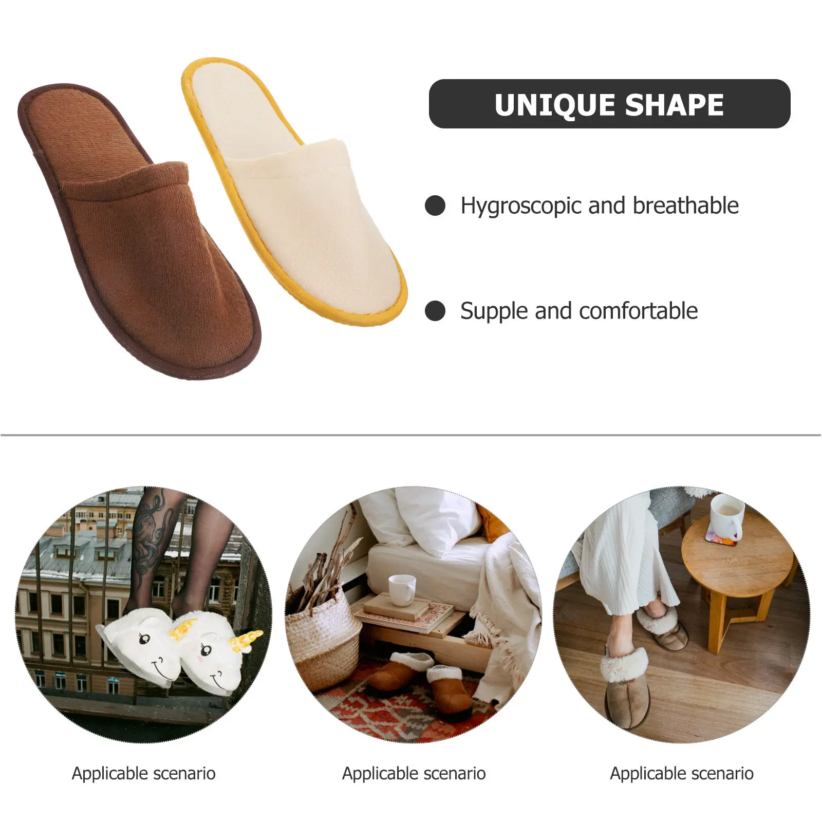 

Coral Fleece Kids Slippers Soft Breathable Disposable Indoor Hotel Spa Travel Guest Shoes For Home Vacation Rental