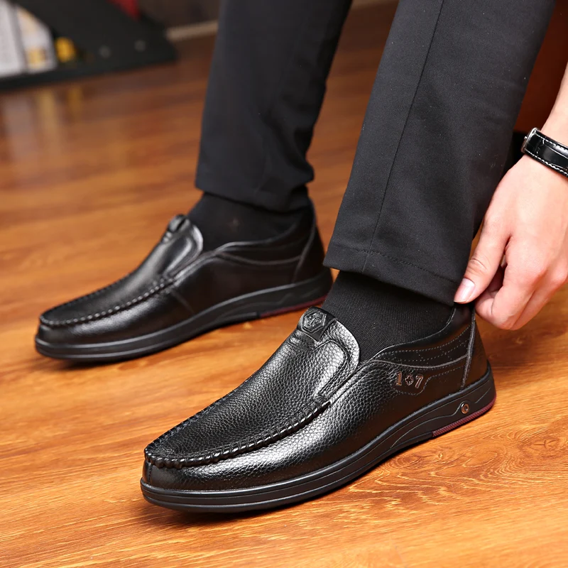 

Men Loafers for Business and Leisure Comfortable Breathable Non Slip Wear Resistant Men Shoes