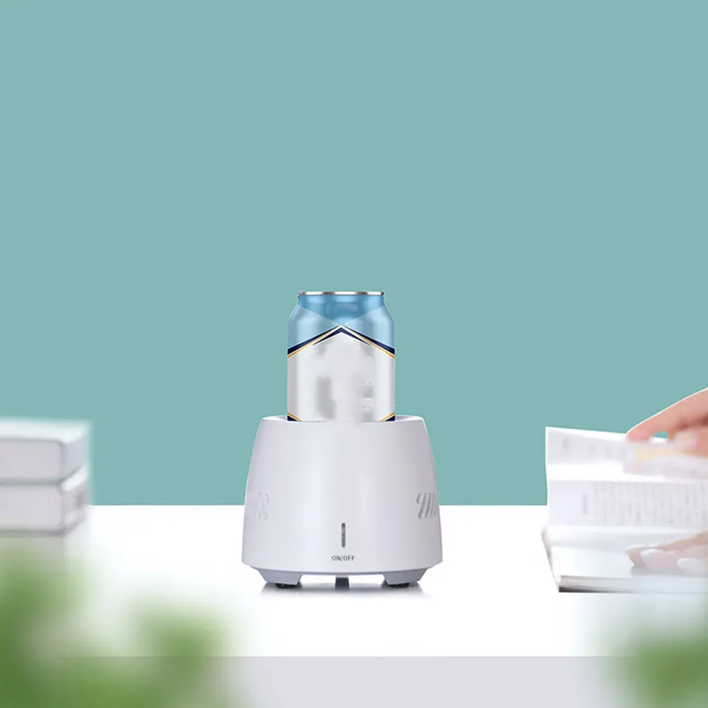 

1Set Electric Cooling Cup Portable for Can Cooler Tumbler Quick Beverage Chiller with Power Adapter Outdoor Indoor Use