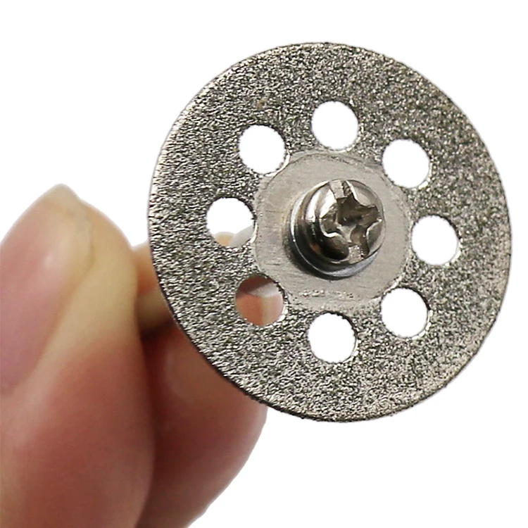 Neuer Bestseller: 10 Stück/Set Mini-Schneidscheiben mit scharfen Diamantspitzen für Dremel-Rotationswerkzeuge, DIY-Werkzeugzubehör mit 2 Stück Stangen. – Detail 4