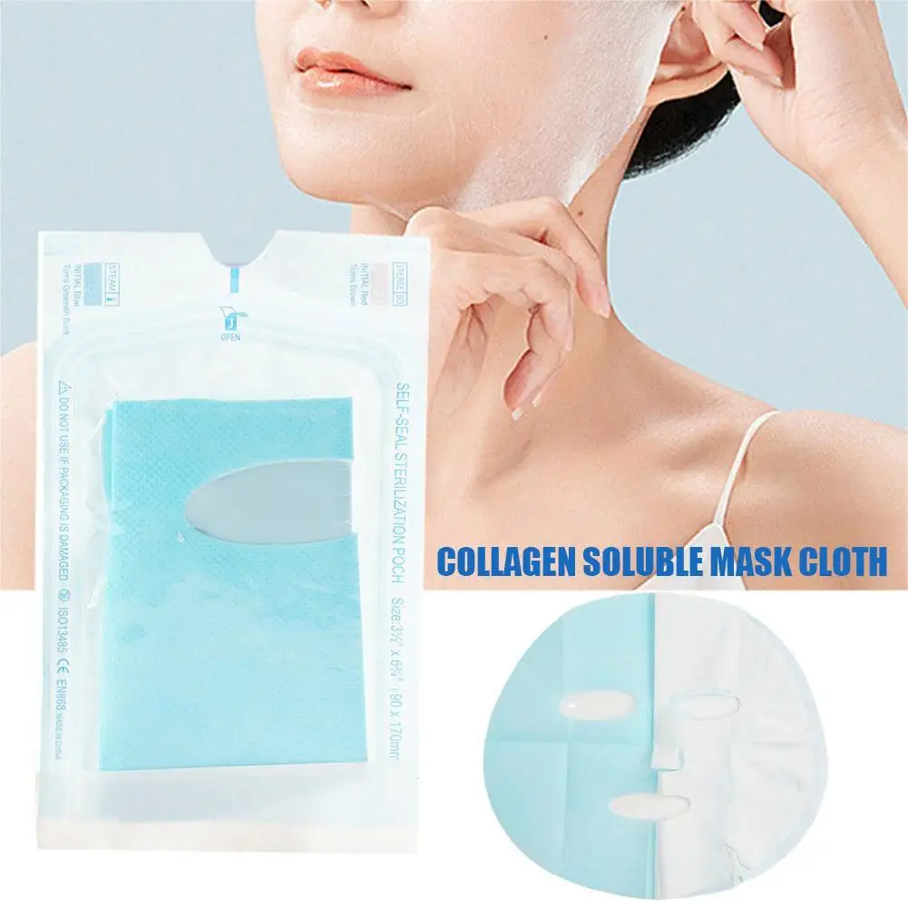 

Ultra-Thin Nano Collagen Soluble Mask Cloth Portable Travel Non-woven Face Mask Skin Care Cotton Wrapped Masks Paper