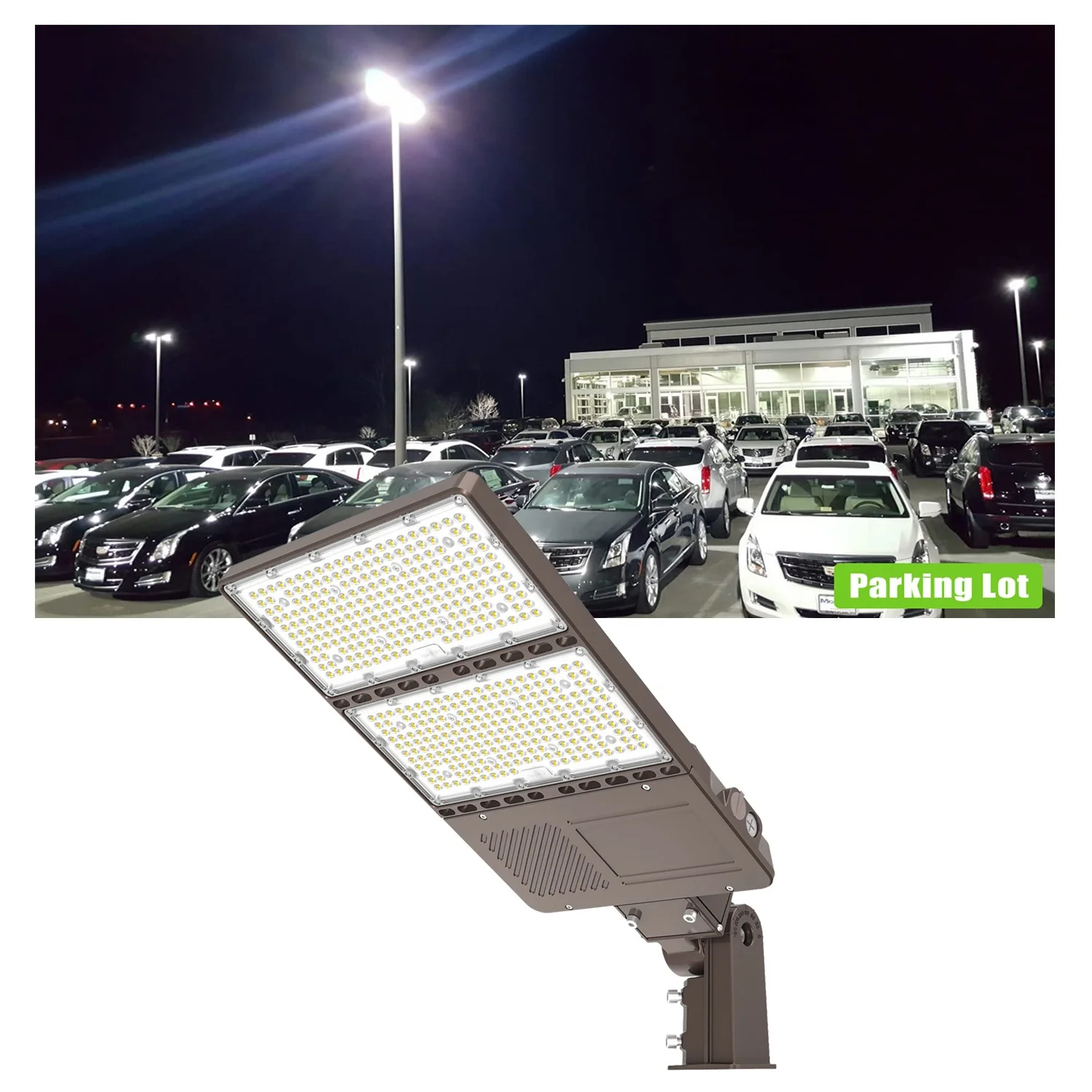 

150w 200w Built-in Photocell Sensor Commercial Outdoor Area LED Parking Lot Lights IP65 All in One Led Street Light