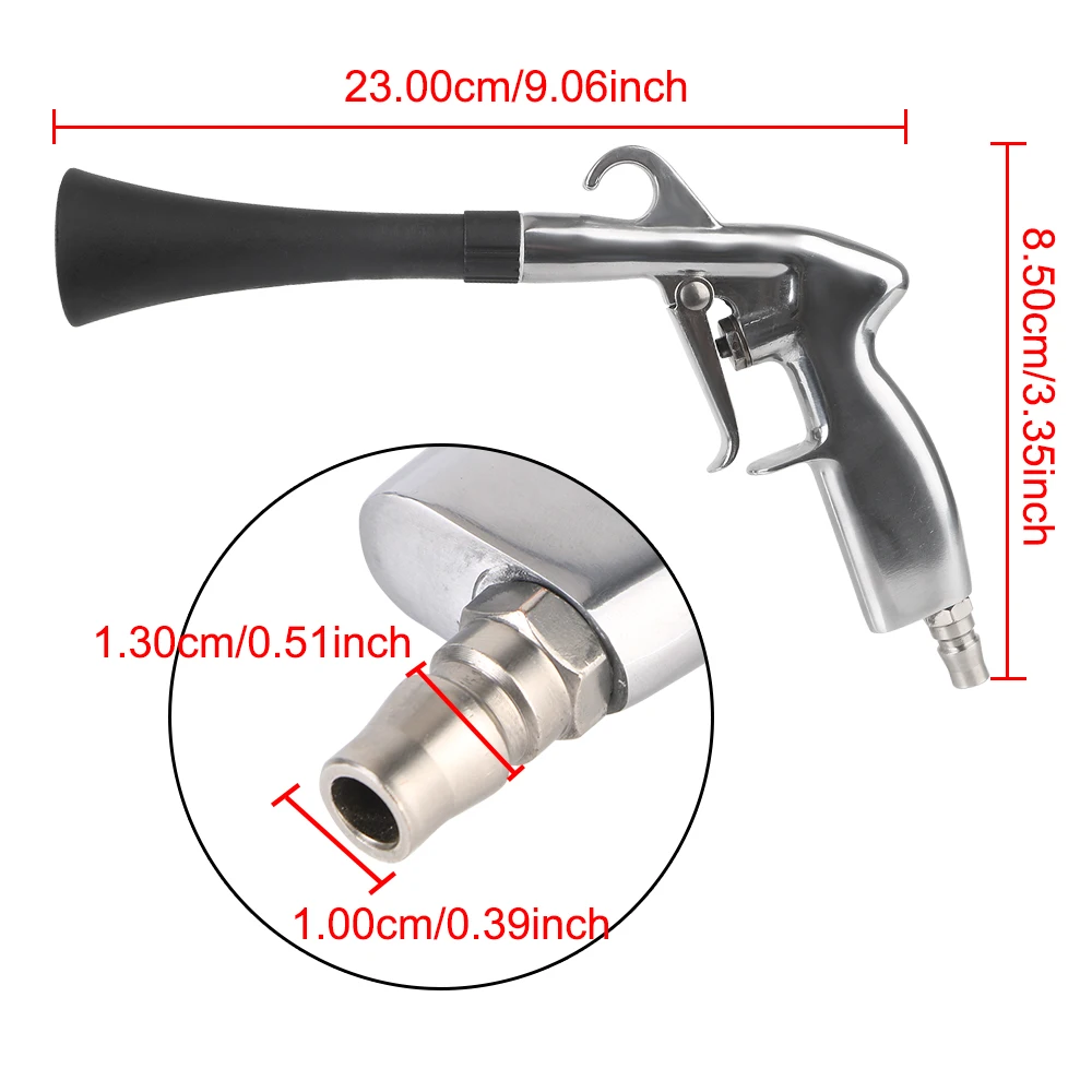 Car Wash Gun Dust Blowing Tornador Air Blow Interior Detailing Cleaning Tools Dry Cleaning 0.4Mpa-10Mpa High Pressure Gun