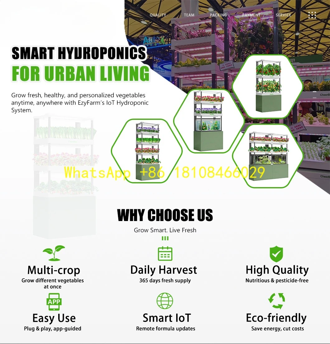 

Garden with Aquaponics Option Smart Hydroponic System Mini Indoor