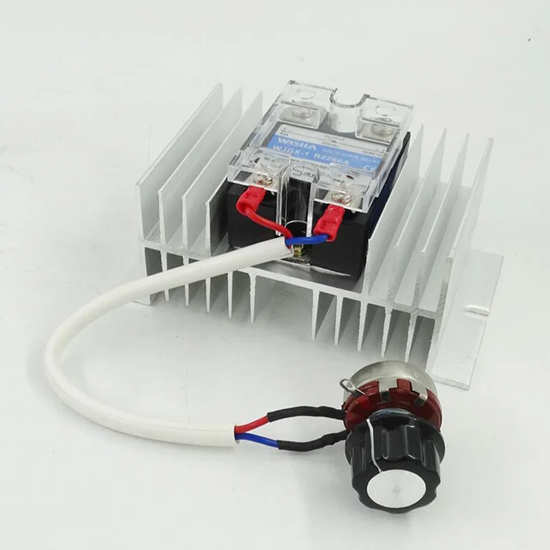 12KW High Power AC 220V Blower Motor Speed Adjustment Temperature Dimming 0-220V 60A Range Speed Regulator Switch for Systems