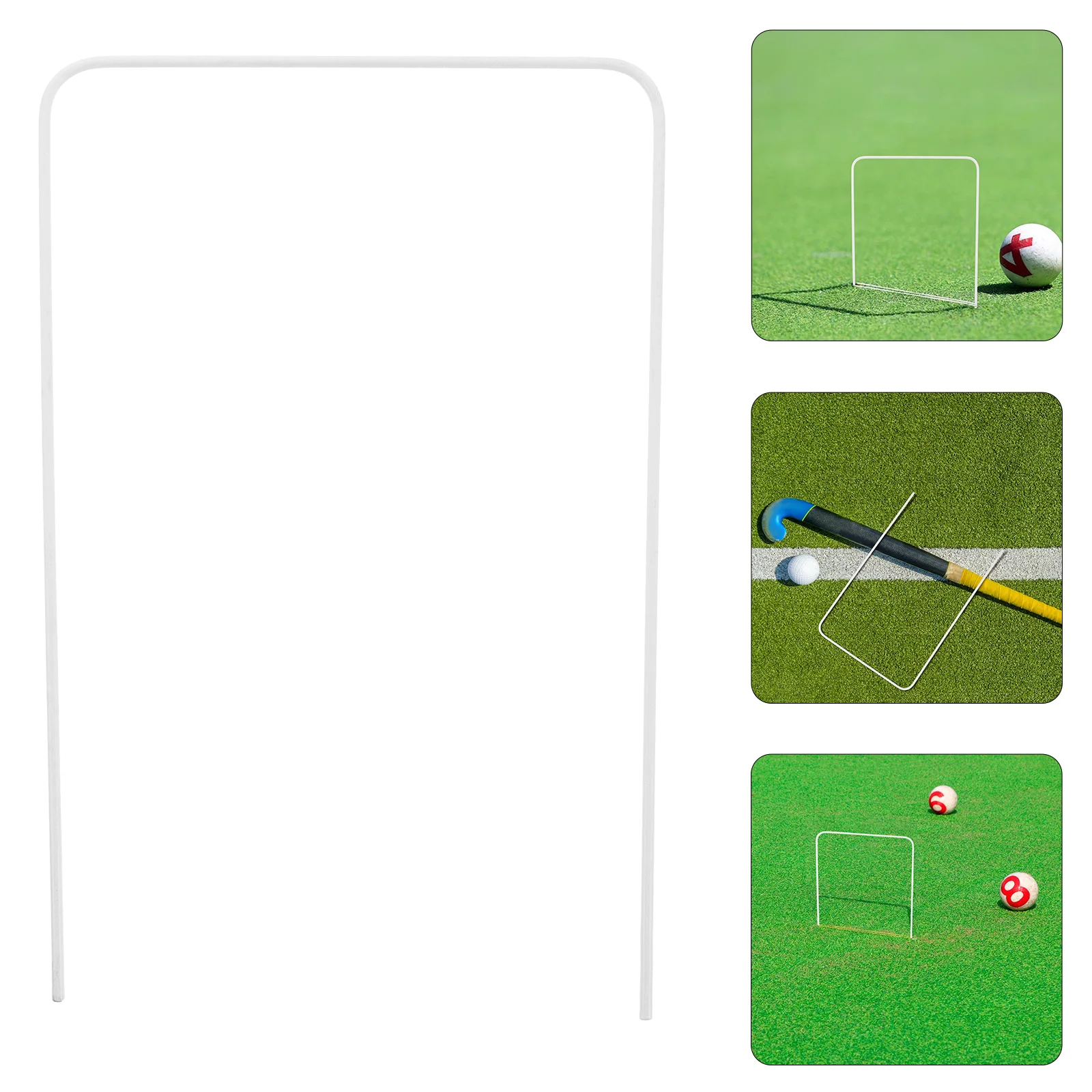 

5 Pcs Croquet Goal Replacement Wickets Backyard Hoops Crocette Game for Lawn Games Iron