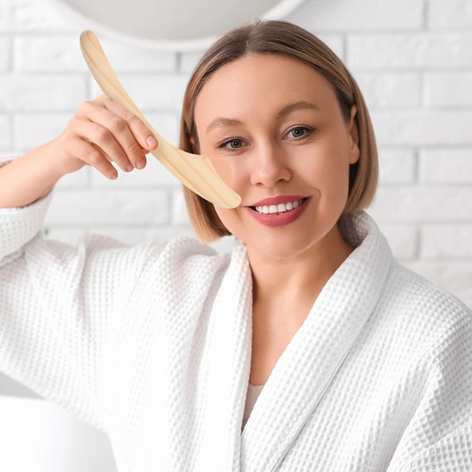 

3pcs Wooden Guasha Massage Tool Set Manual Facial Massager For Body Sculpting Contouring Acupoint Stick Muscle Relief Portable