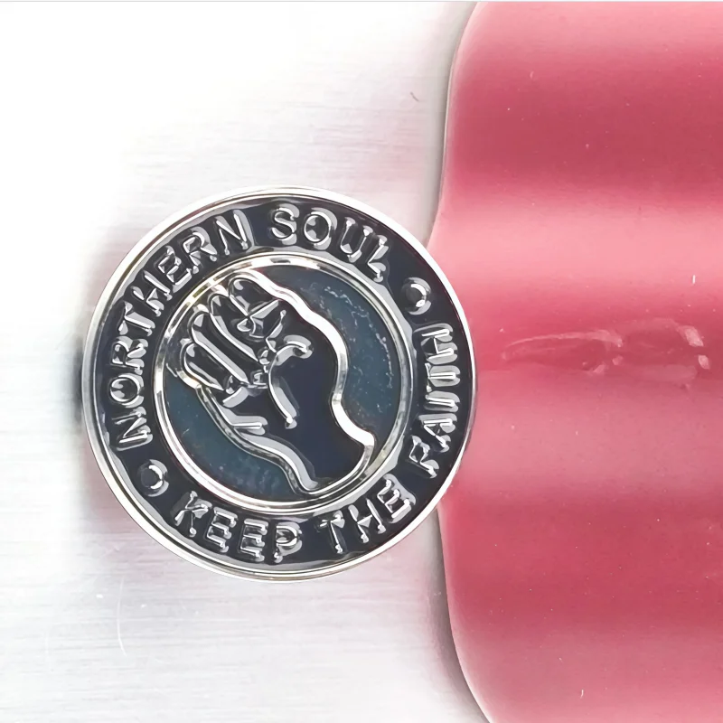 Northern Soul Flag Metal Soft Enamel Lapel Badge Pins Brooches