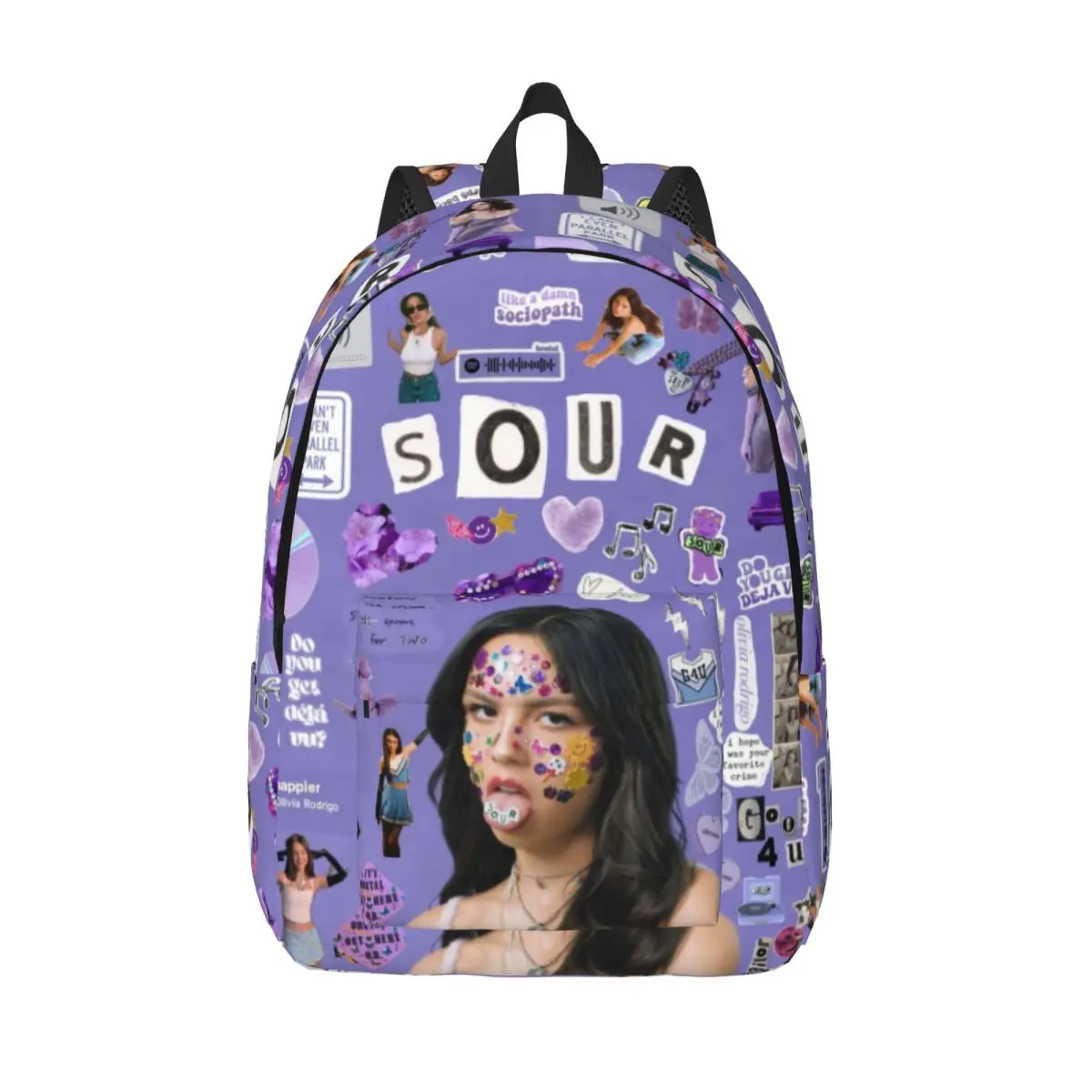 

Olivia Vampire Rodrigos Sour Printed Lightweight Casual Schoolbag For School, Outdoor, Shopping, Office 15.7in 17.7in