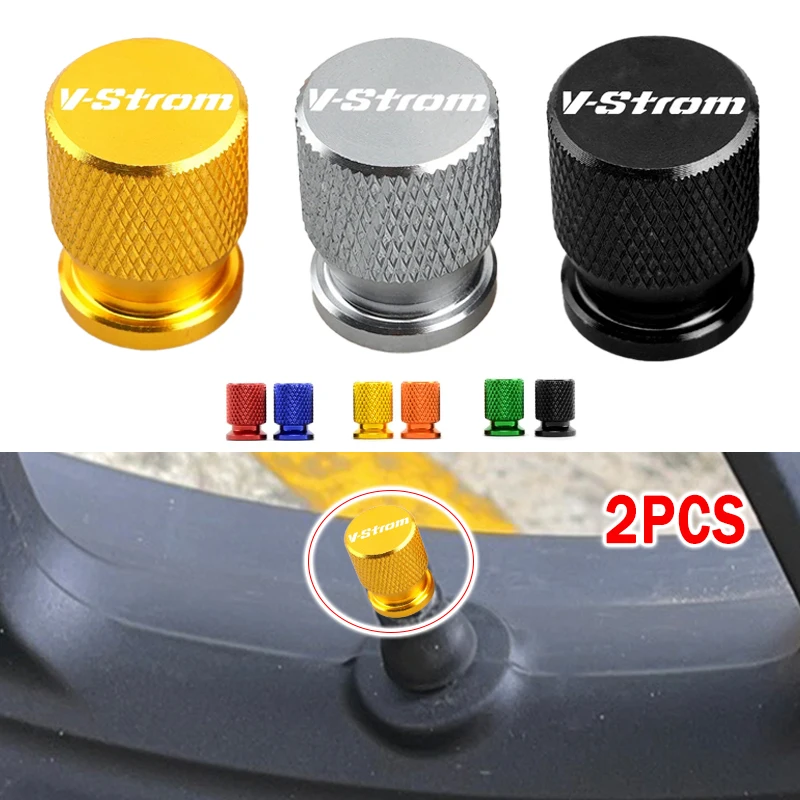 Motorcycle Tire Valve Caps For SUZUKI V-STROM DL 250 650 1000 1050 XT 800 DE 800DE VStrom 800DE Vstrom 1000XT 1050XT XT DL1050