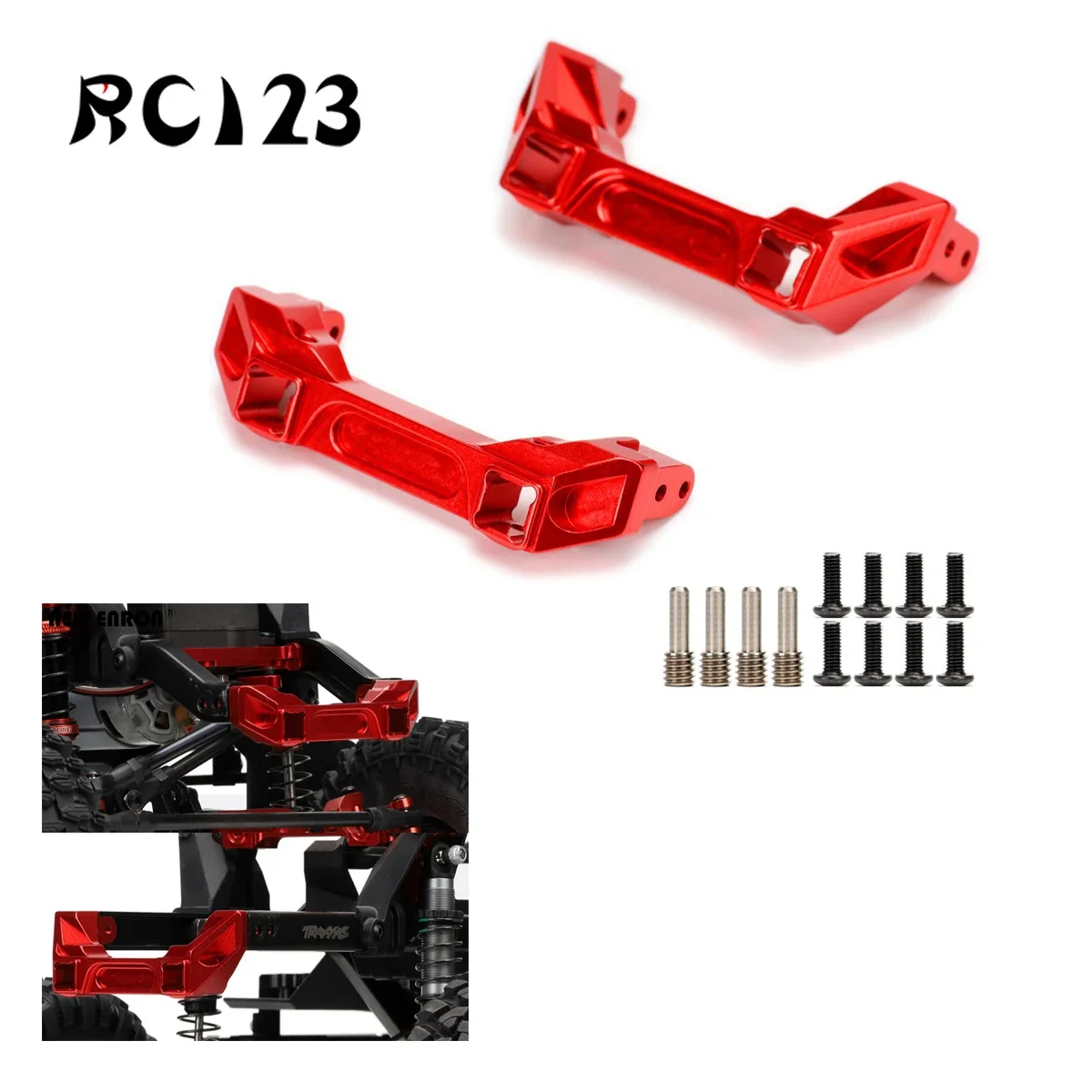 

Алюминиевый сплав # 8237 Крепления переднего и заднего бампера для RC 1/10 Traxxas TRX-4 1979, детали для обновления Chevrolet Ford Bronco Sport