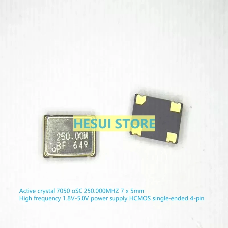 OSC 7050 5070 5*7mm SMD 4 pin active crystal CMOS 3.3V 250M 250MHZ