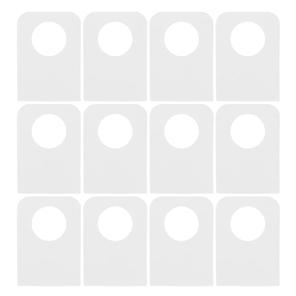 

200 Pcs Transparent Tag Clear Plastic Tags Merchandise Tabs Hanging for Retail Adhesive