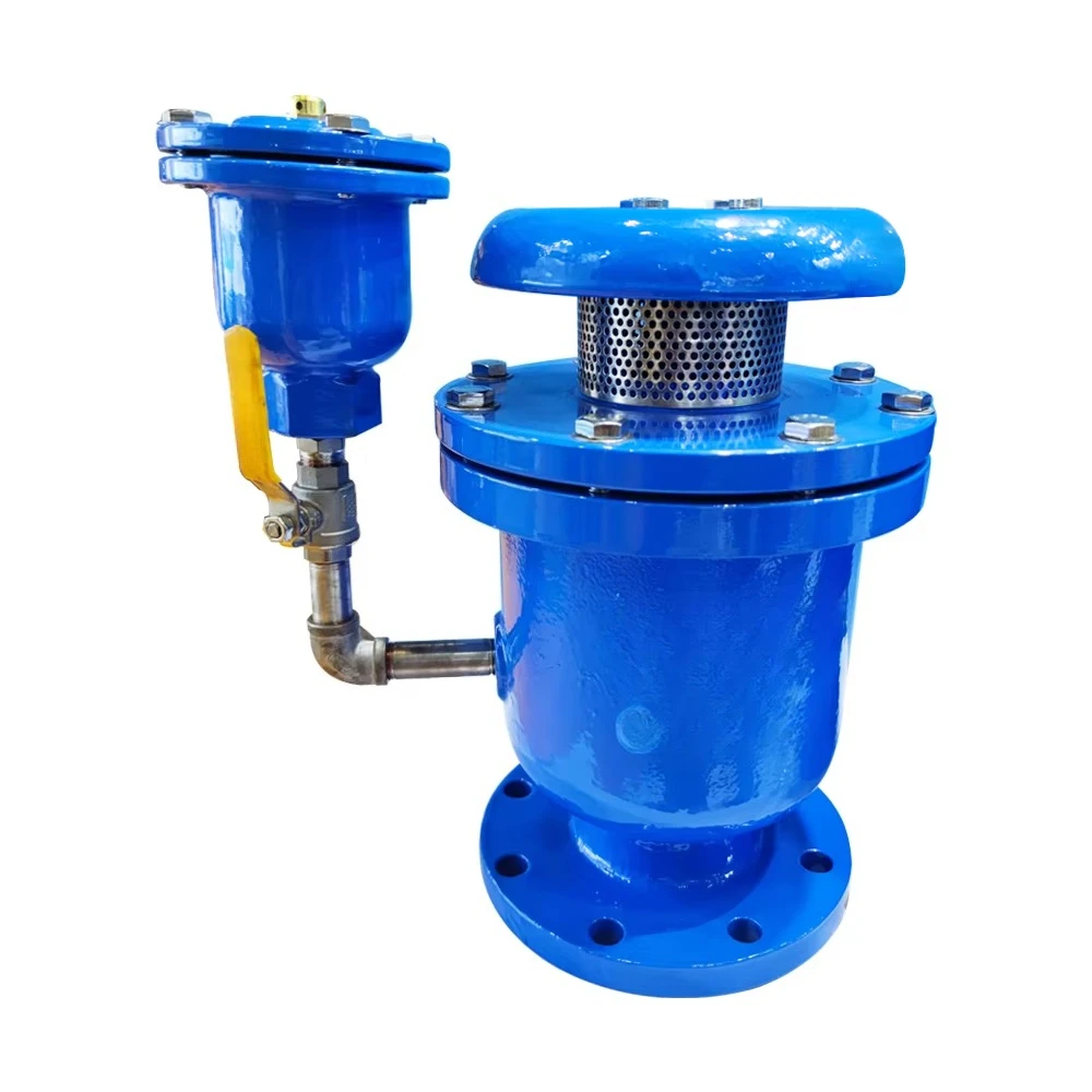 

Клапан сброса воздуха DN100 DI QT450, составной дисковый клапан с фланцевым/резьбовым соединением для базовых сред