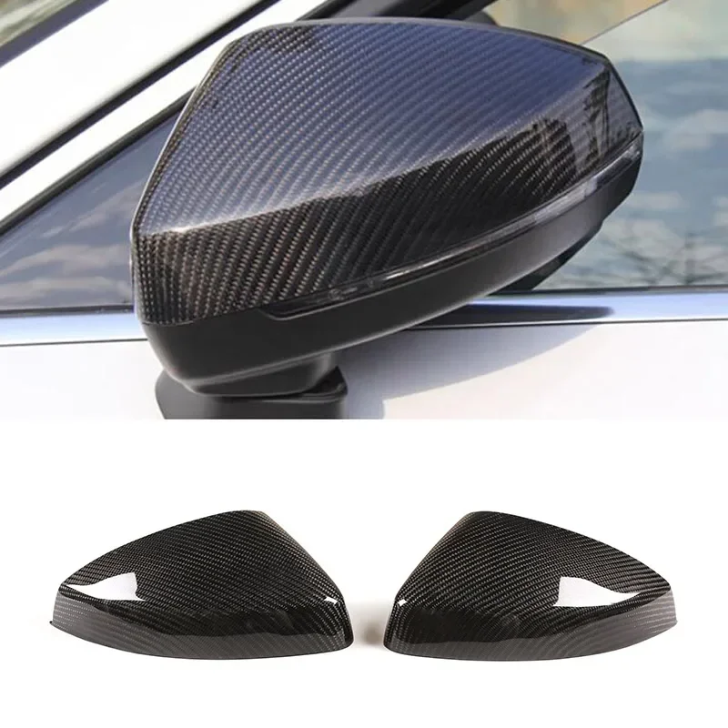 

For Audi A3 S3 RS3 8V 14-2021 Real Carbon Fiber Car Side Wing Rearview Rear View Mirror Cover car accessories（Replacement parts）